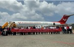 Lần đầu tiên tàu bay dân dụng ARJ21-700 hạ cánh tại Cảng hàng không Côn Đảo